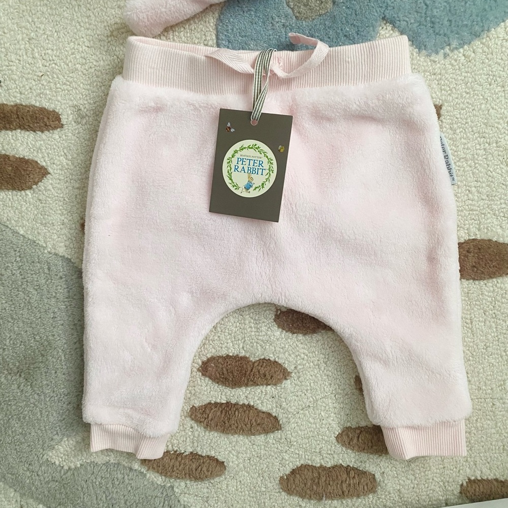 NWT Peter Rabbit Baby Girl Robe and Pants - 0M - Picture 4 of 6